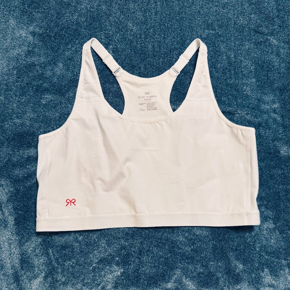 Ruby Ribbon White Sport Demiette - Size 46 - Style #1802